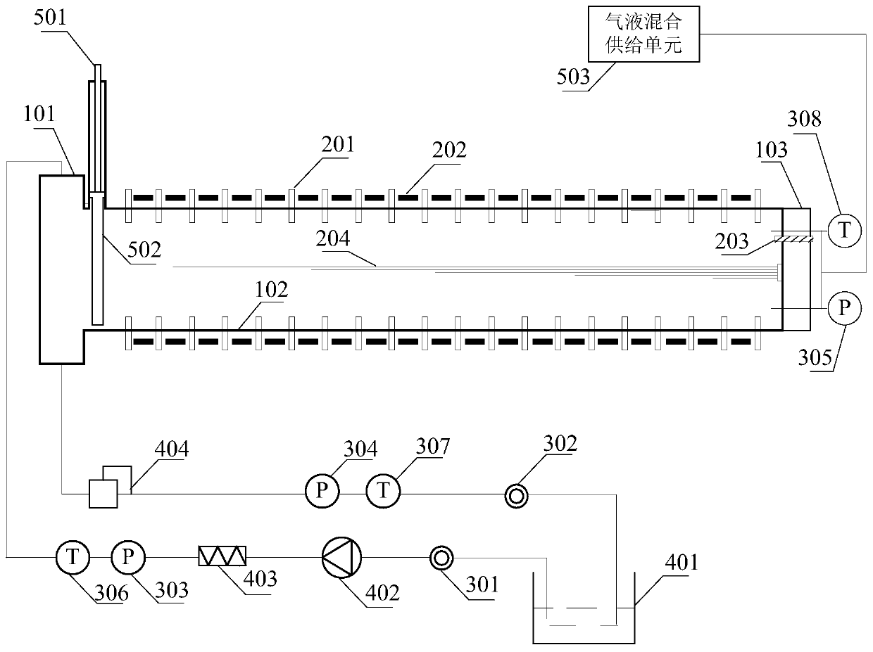 A device for monitoring physical property changes of hydrate reservoirs during deepwater drilling fluid invasion