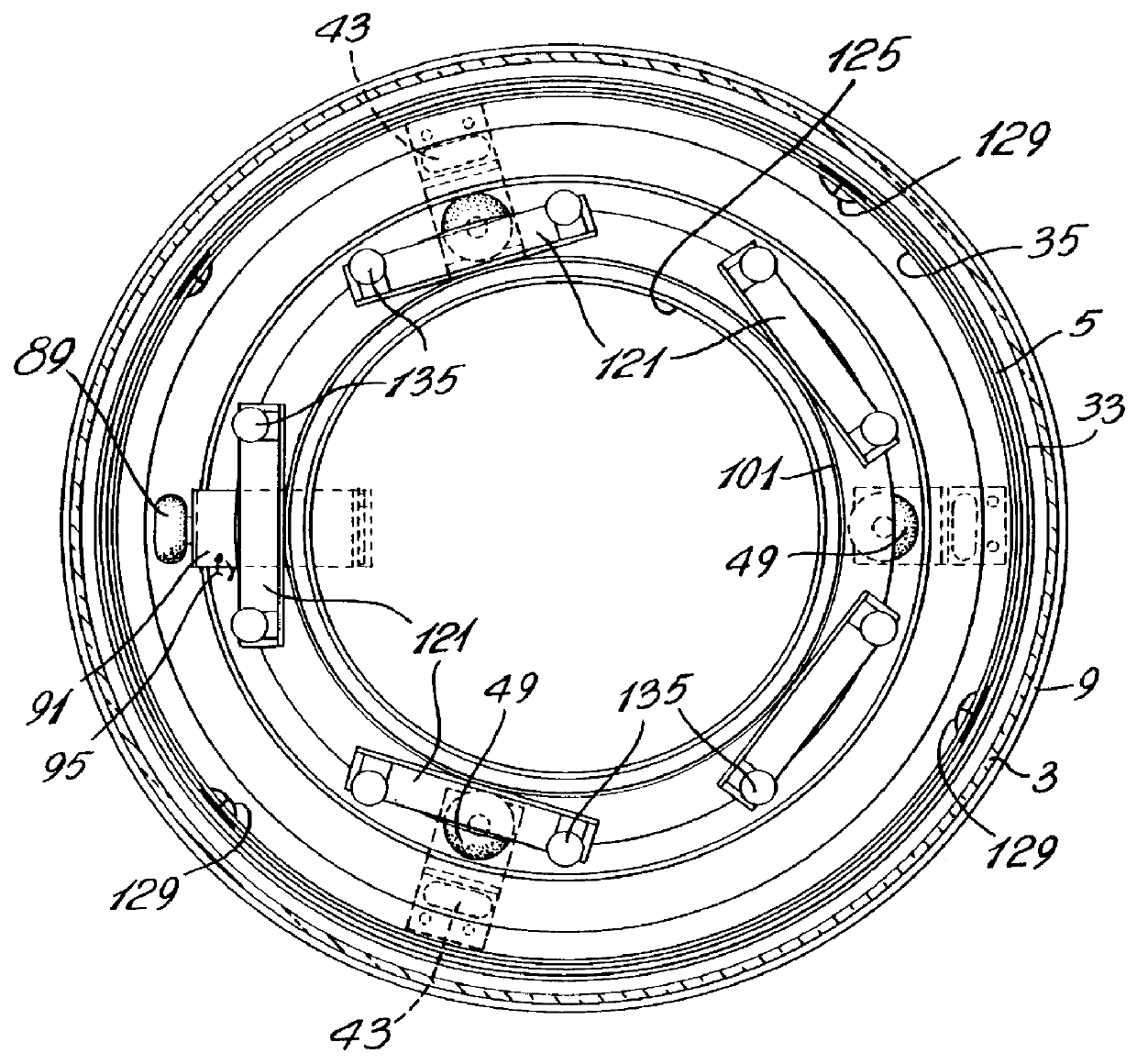 Device for rotatably displaying advertising material