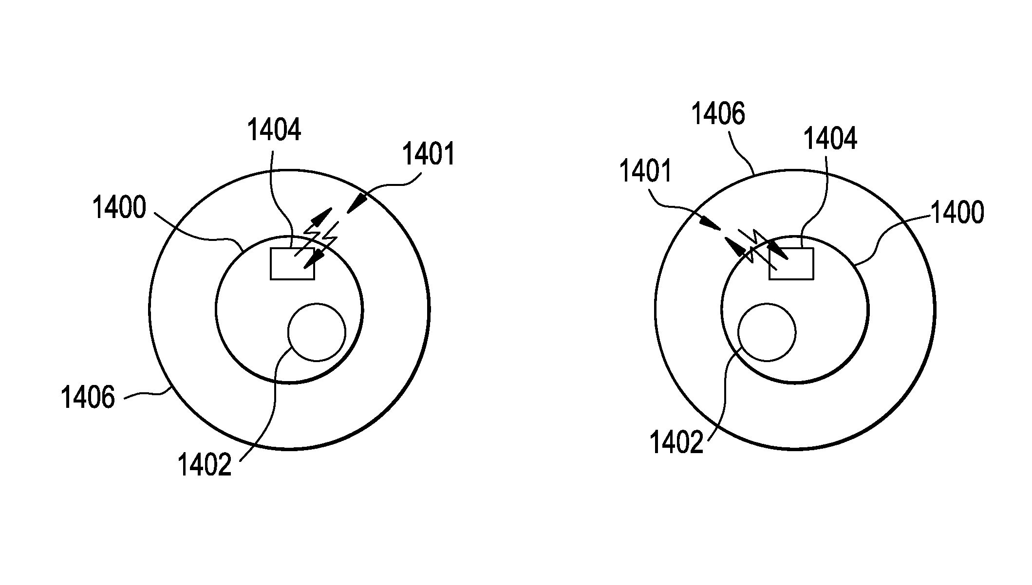 Electronic ophthalmic lens with pupil convergence sensor