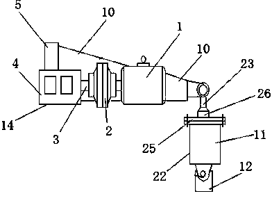 Bucket-wheel speed reducer having buffering function