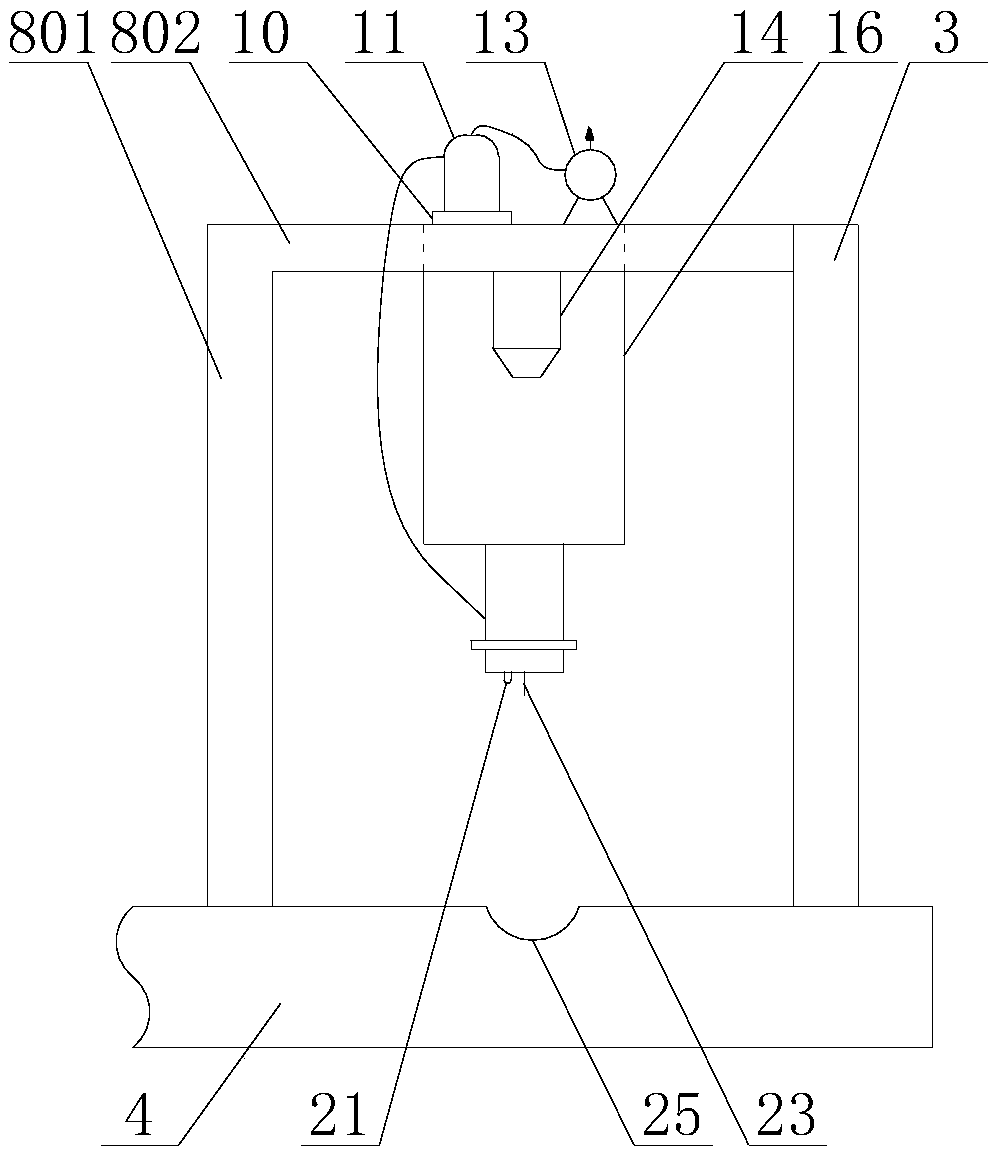 Wheel stretcher with automatic blood sampling function