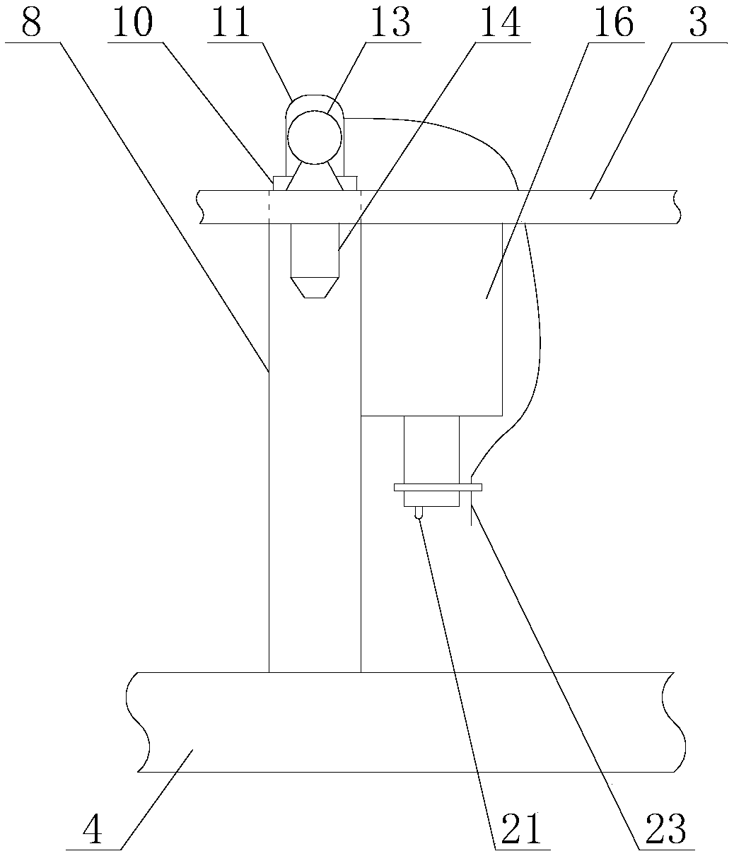 Wheel stretcher with automatic blood sampling function