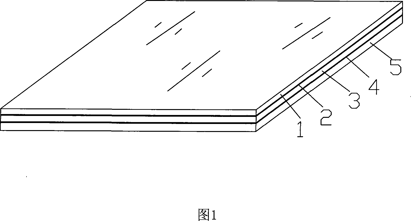 Toughened glass mirror crack sandwich glass and its process