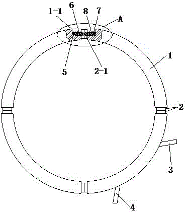 An electric hoist rope guide with a tightness adjustment device