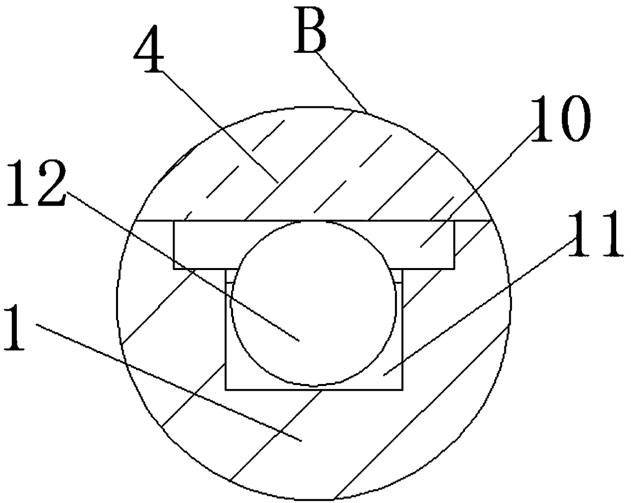 Clamp convenient to mount and dismount and used for conical surface turning of combined gear