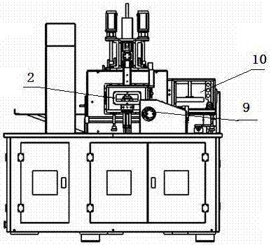 Machine and method for forming free curved surfaces of silicate glass