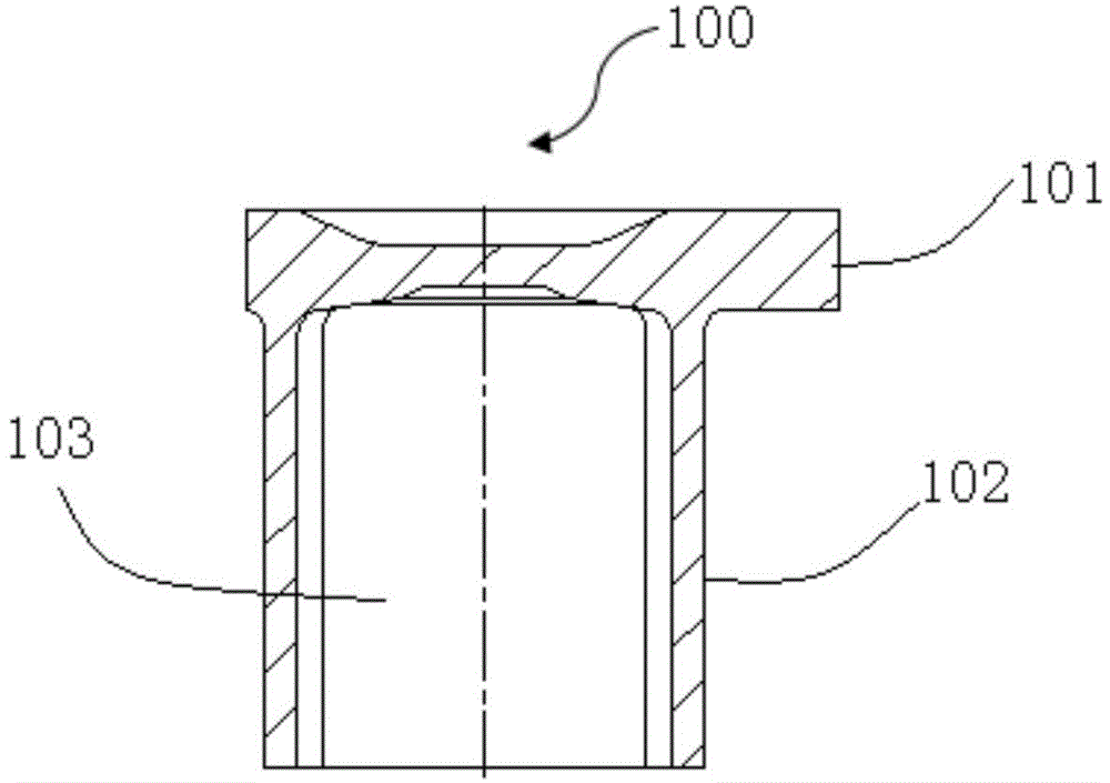 Equilateral three-jaw flange sliding sleeve inversion reverse extrusion technology and inversion reverse extrusion mould