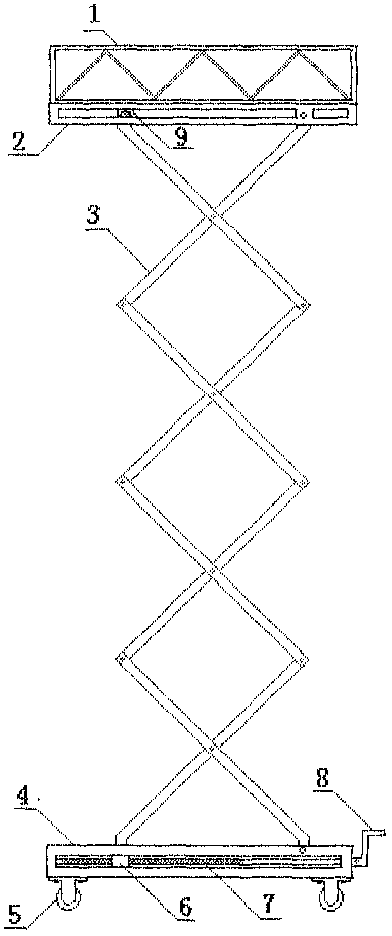 Multi-functional elevating platform with simple structure, movement convenience and easy operation