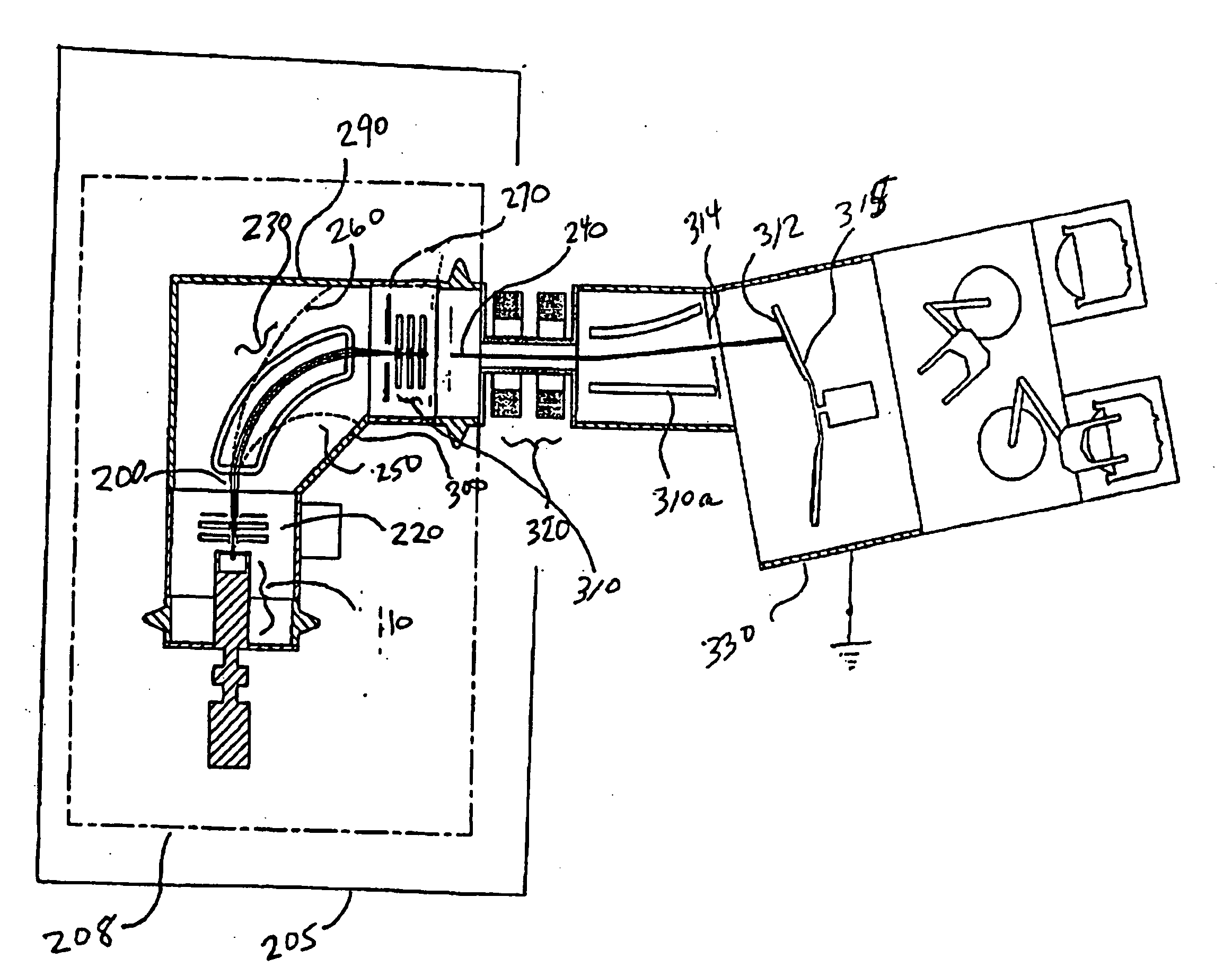 Ion implantation device and a method of semiconductor manufacturing by the implantation of boron hydride cluster ions