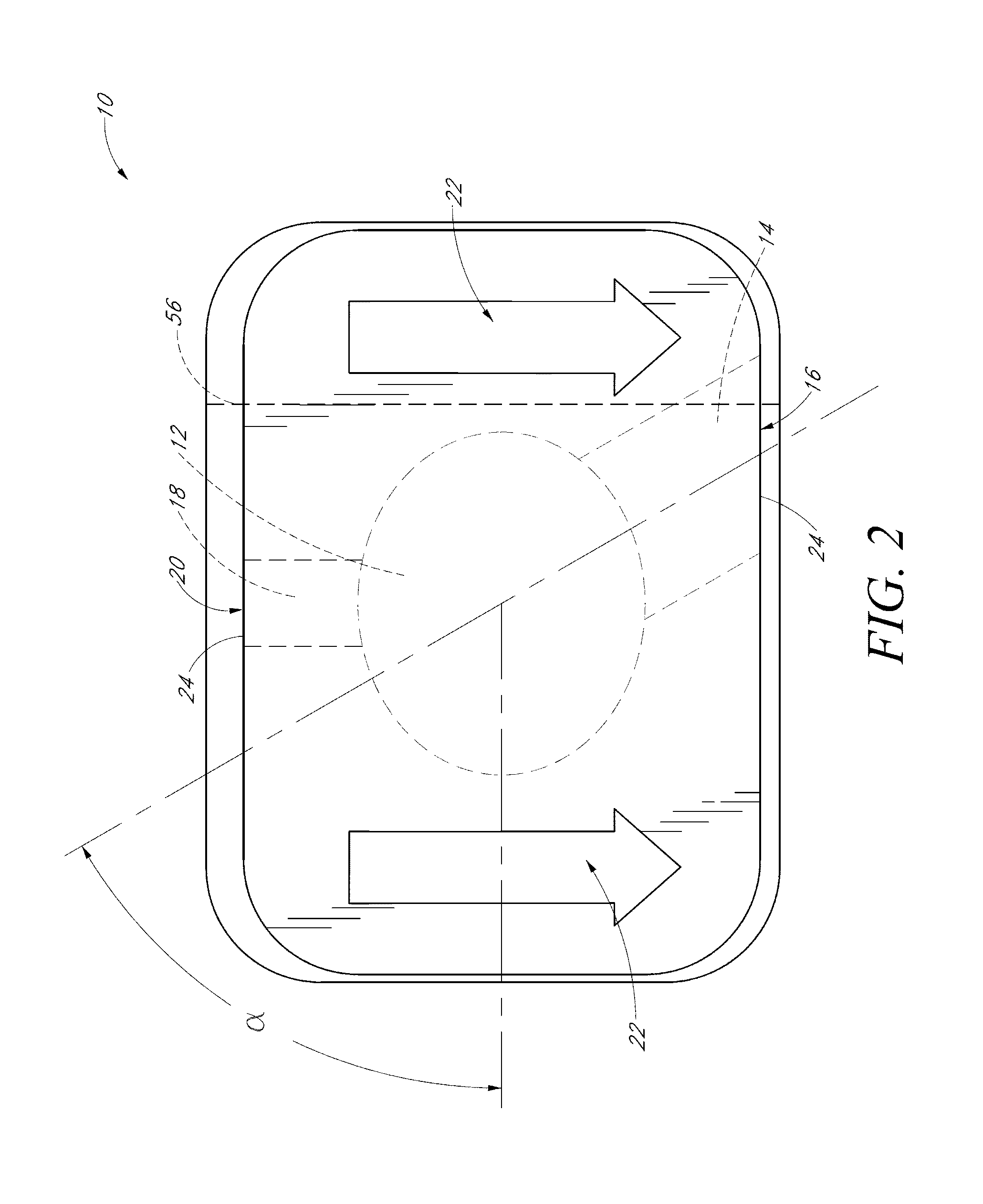 Draining wound dressing