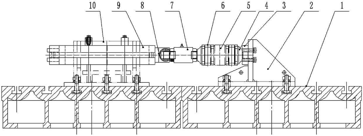 Coupler force testing experimental method and calibration tooling