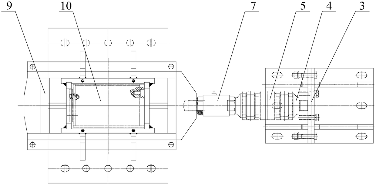 Coupler force testing experimental method and calibration tooling