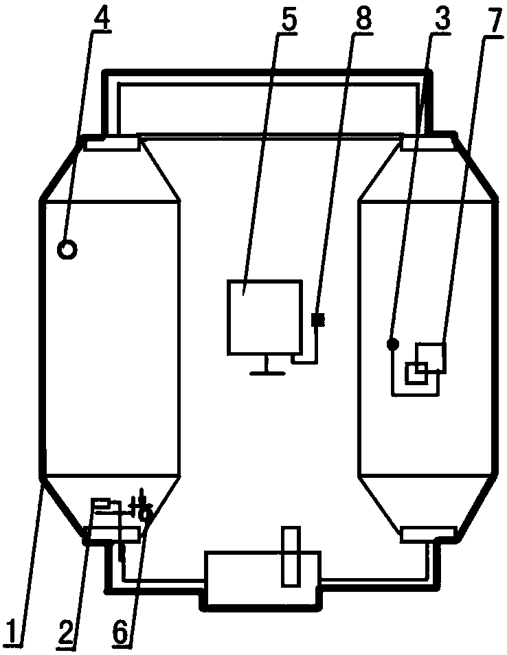 Weakening control device for silencing maintenance of adsorption drier