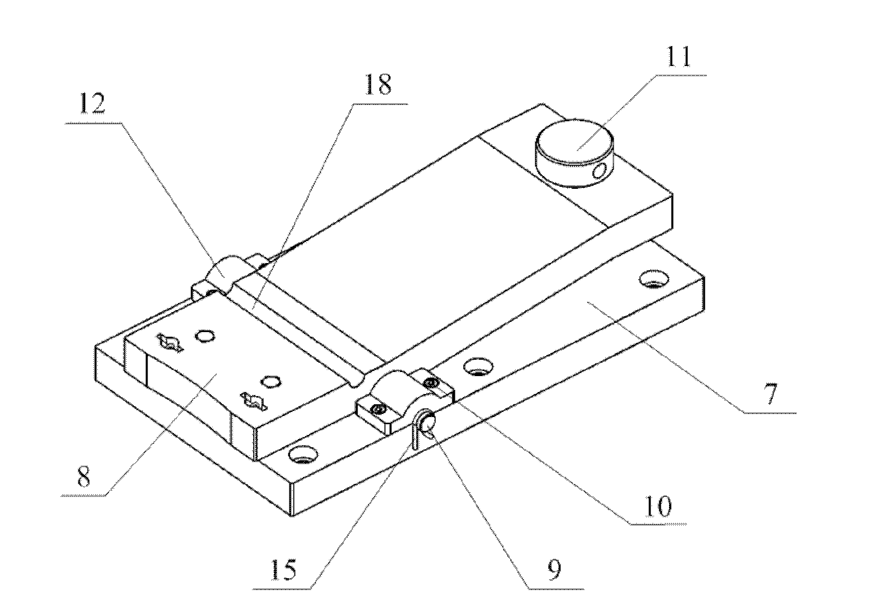 Micro leveling mechanism of projection objective of lithography machine