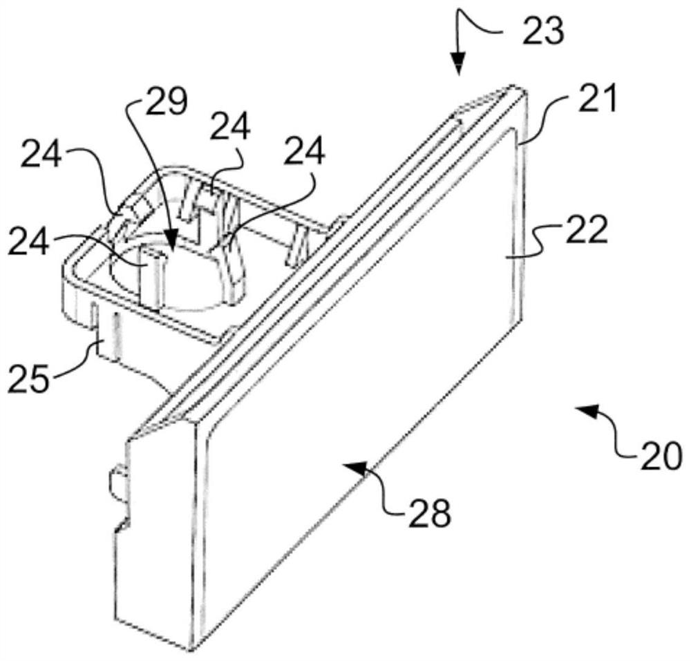 Holder for thermally contacting an electronic component and a cooling body