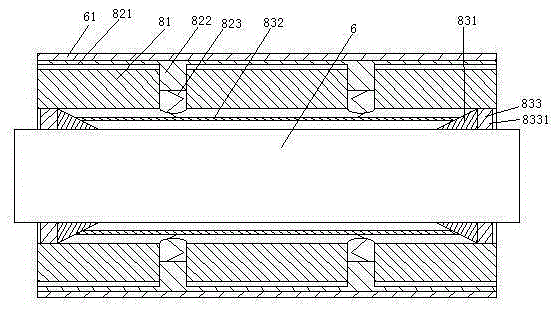 Torque converter turbine oil seal mounting tool with holding rod for remanufacturing of automatic gearbox