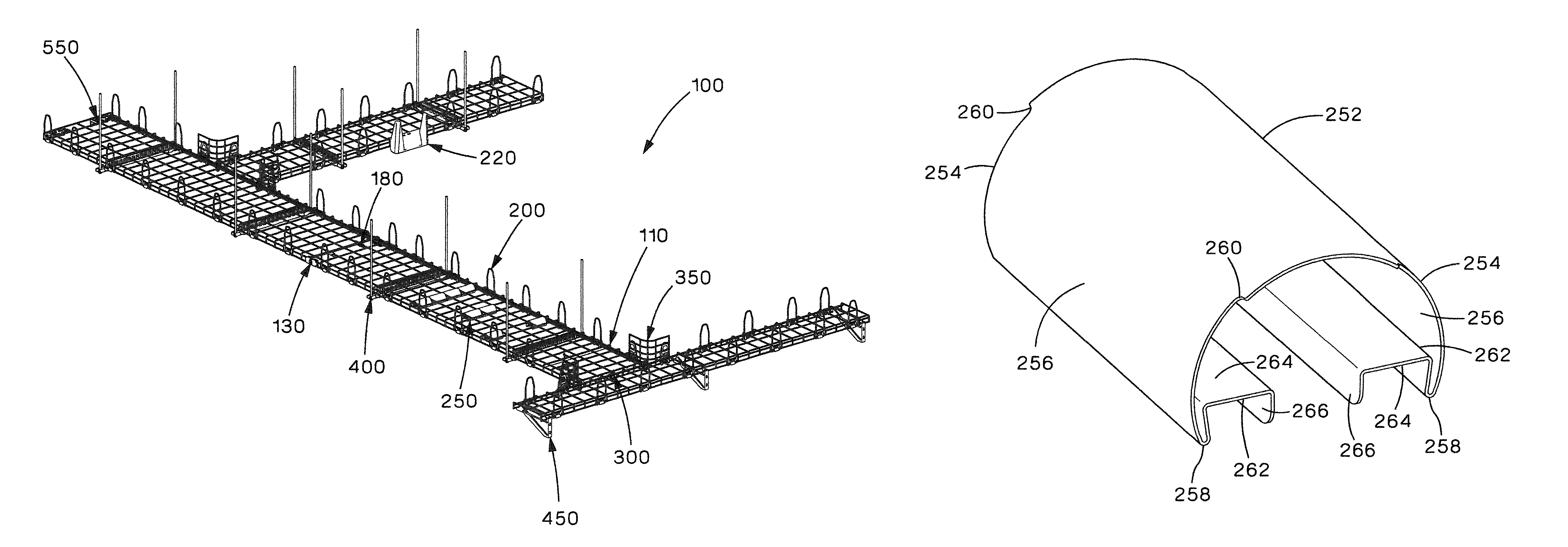 Cable tray cable routing system