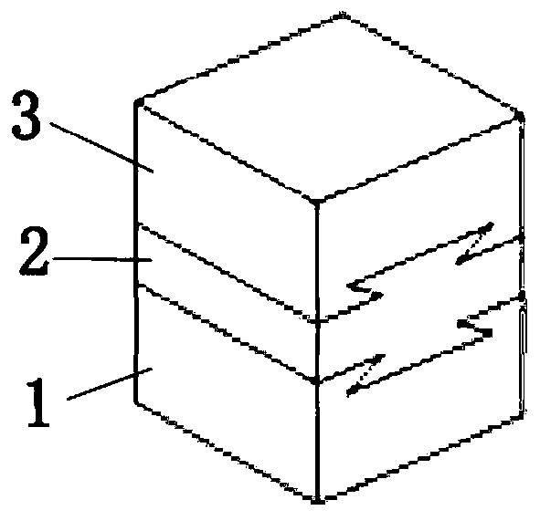 Transverse mortise and tenon type connecting joint for modular building and construction method