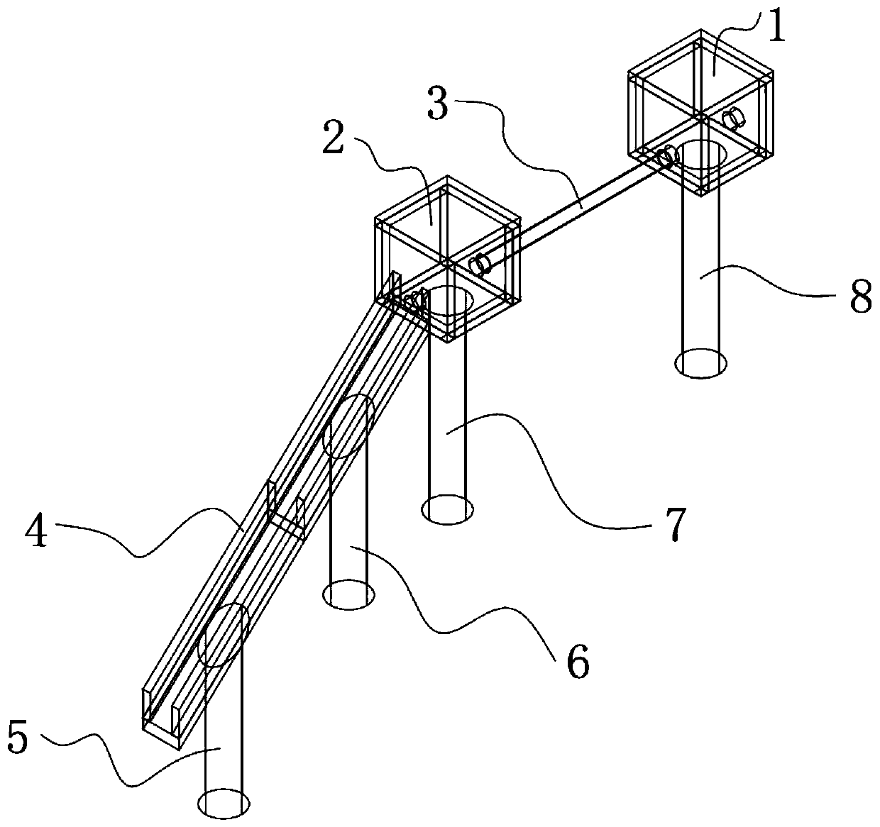 High-voltage cable channel