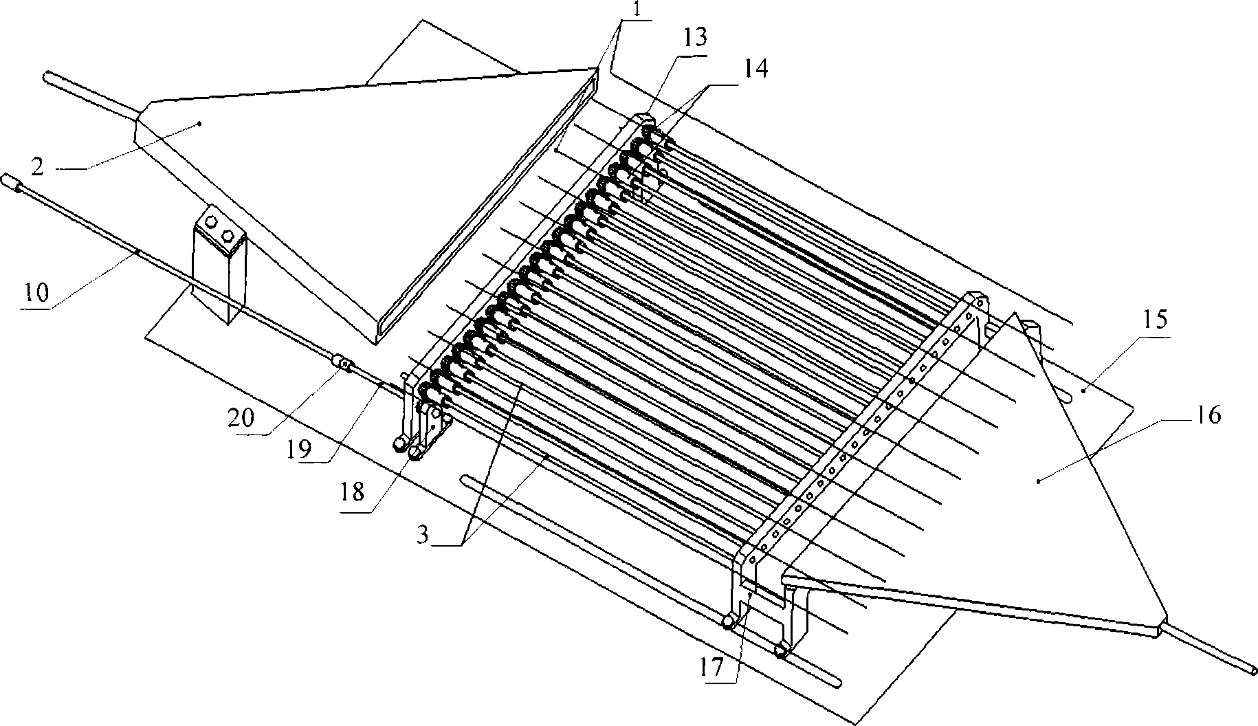 Apparatus for preparing CVD diamond film for linear sample