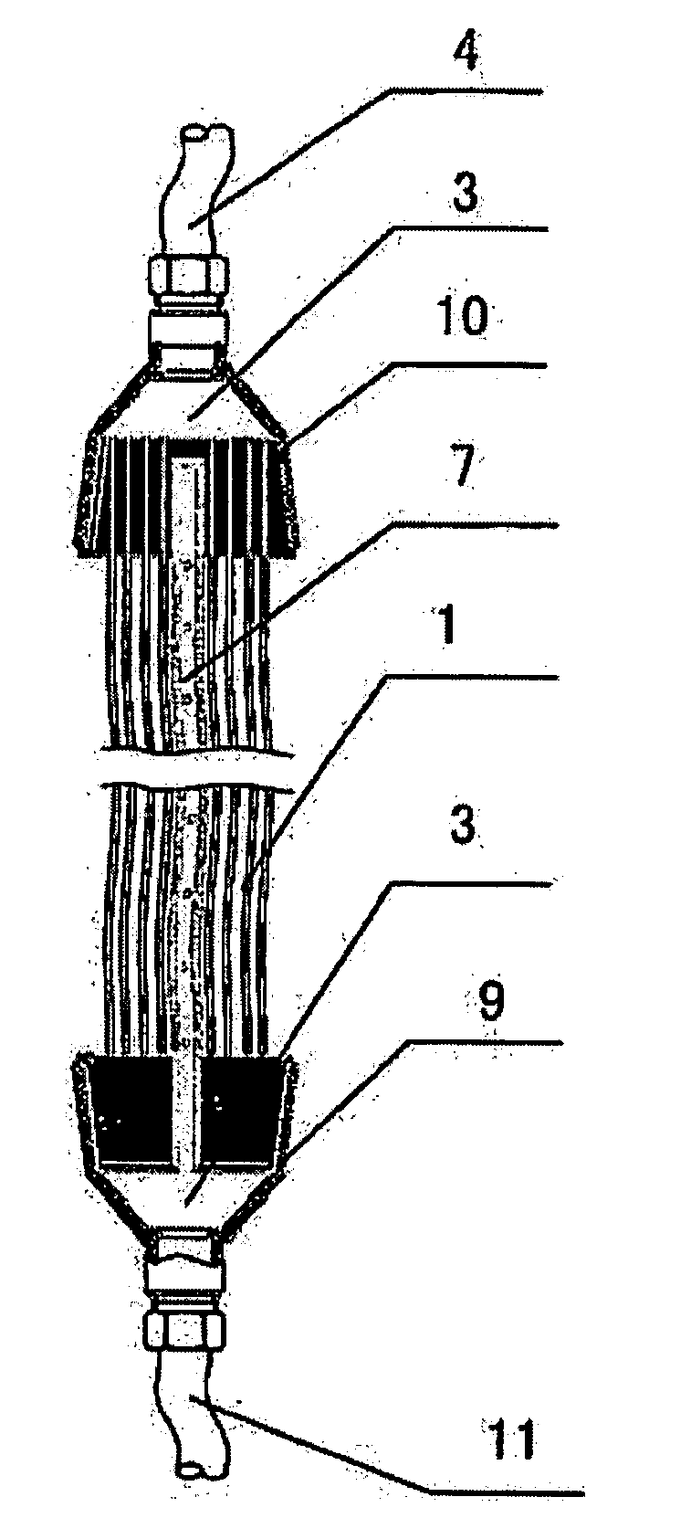 Floating Porous Hollow Fiber Membrane Bundle