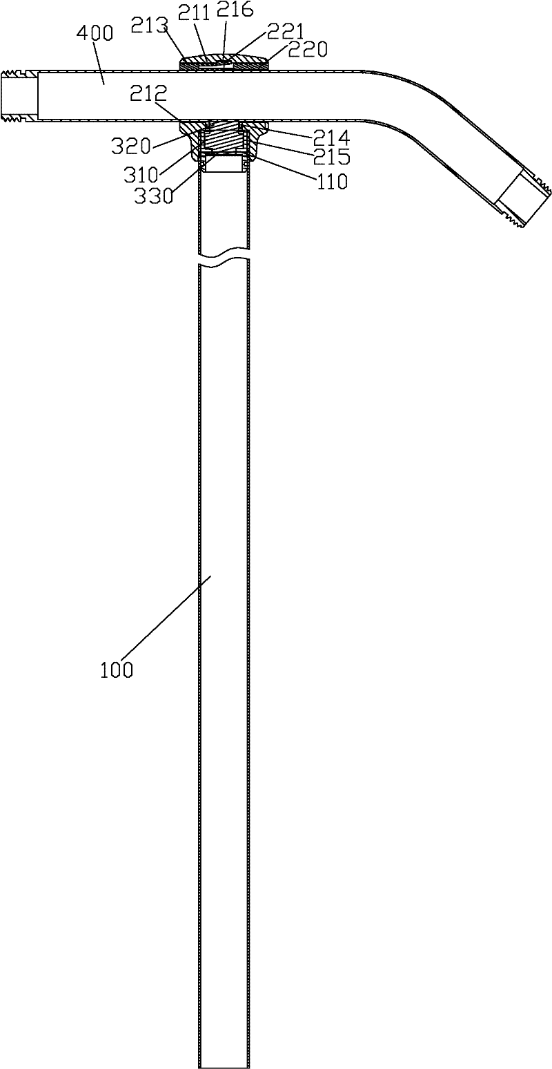 Lifting rod component