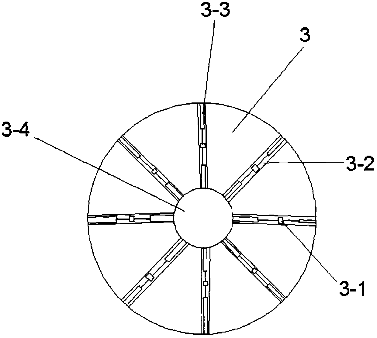 A large-caliber steel strip winding pipe die and winding method thereof