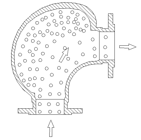 Backflow-type detachable wear-resisting elbow