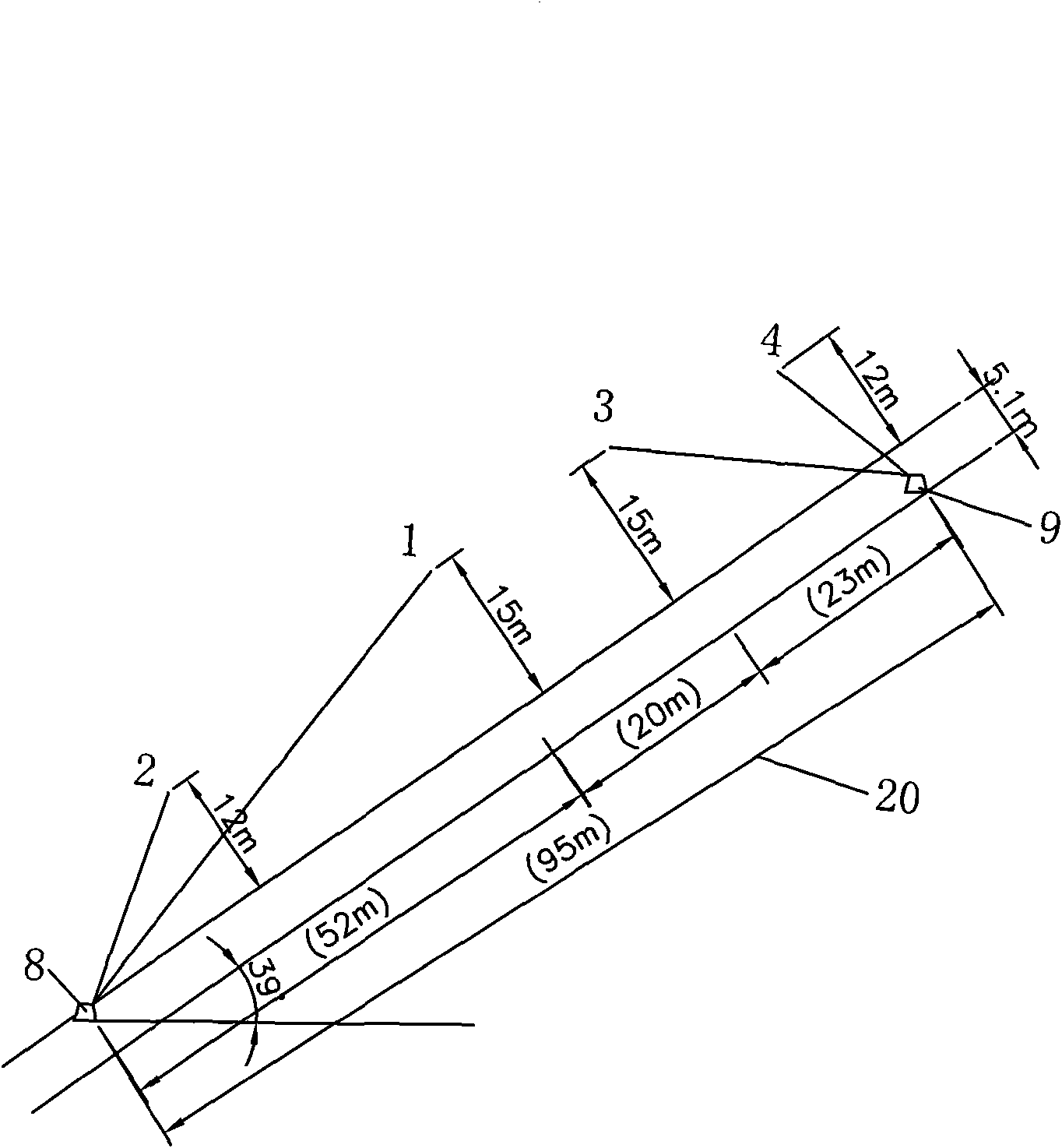 Segment pre-blasting technology for steeply dipping hard coal seam roof