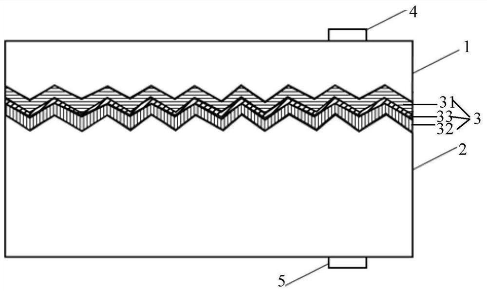 Laminated photovoltaic device and production method thereof