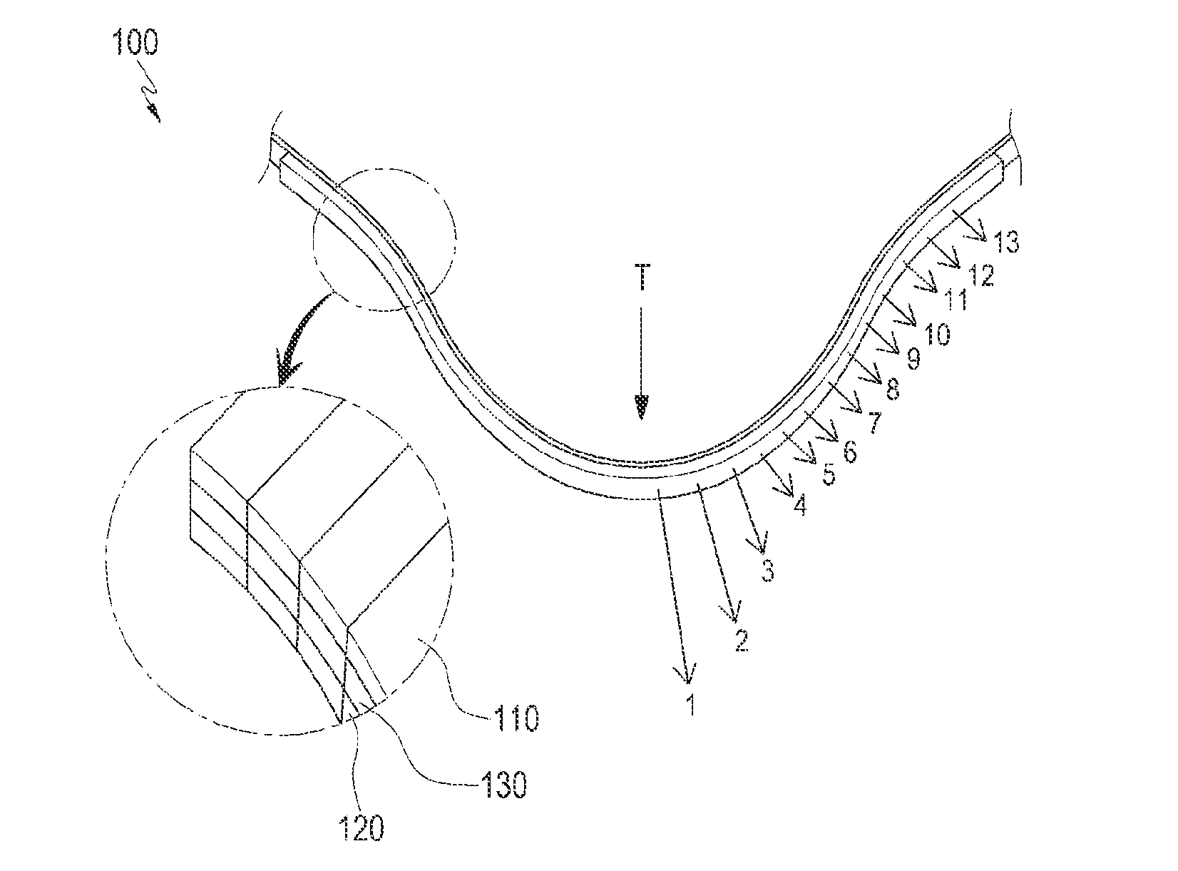 Pressure-sensing type touch panel