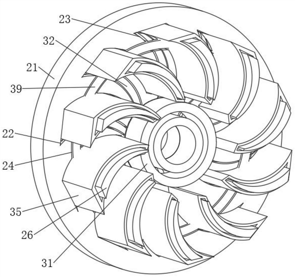 Efficient energy-saving fan for conveying medium-flow and medium-high-pressure materials