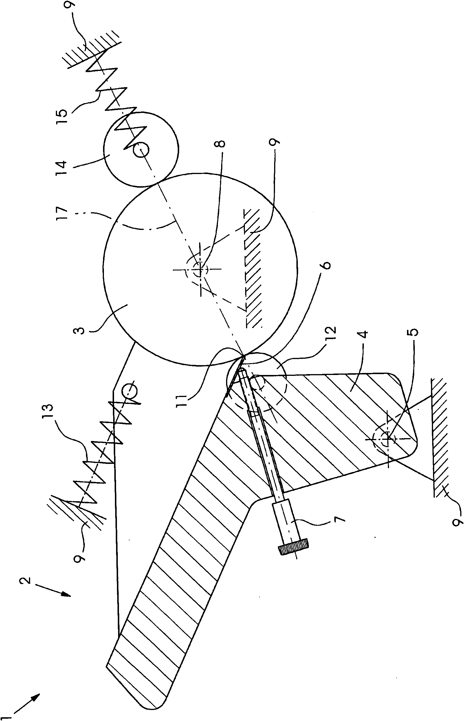 Apparatus for metering printing ink