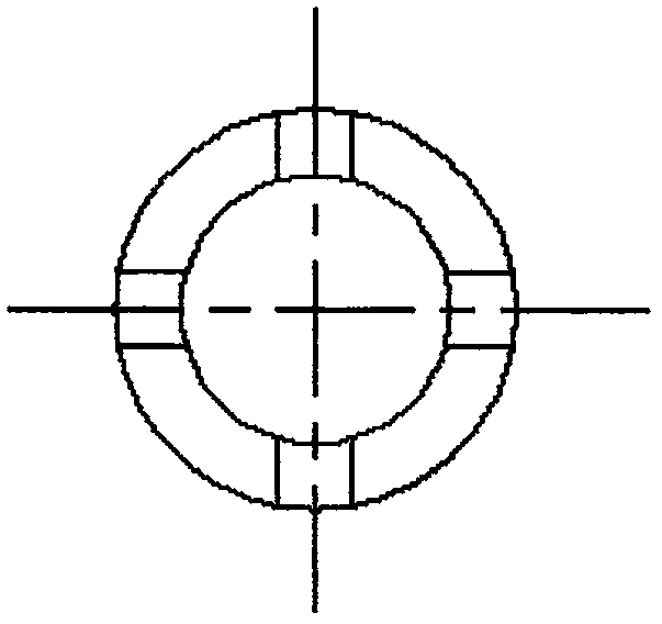 Axial supporting structure of small horizontal axis wind turbine