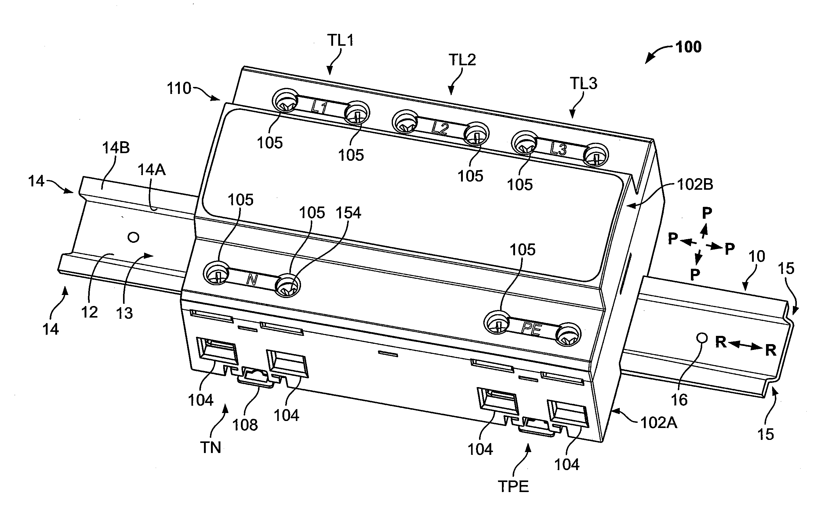 Modular overvoltage protection units