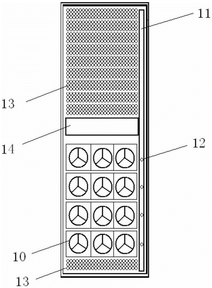 A cooling cabinet for big data all-in-one machine based on power application