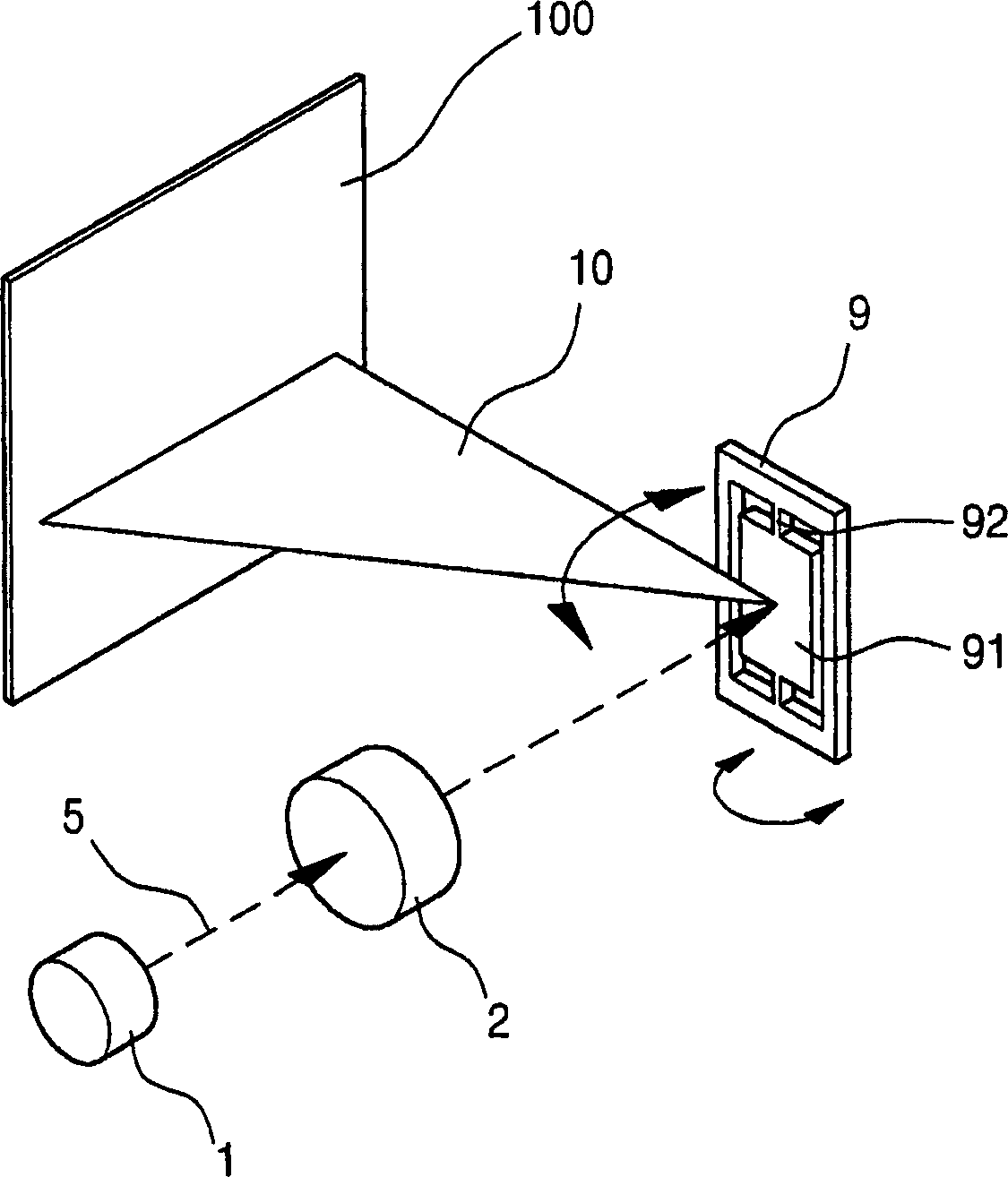 Scanning micro-mirror package, method for fabricating the same, and optical scanning device employing the same