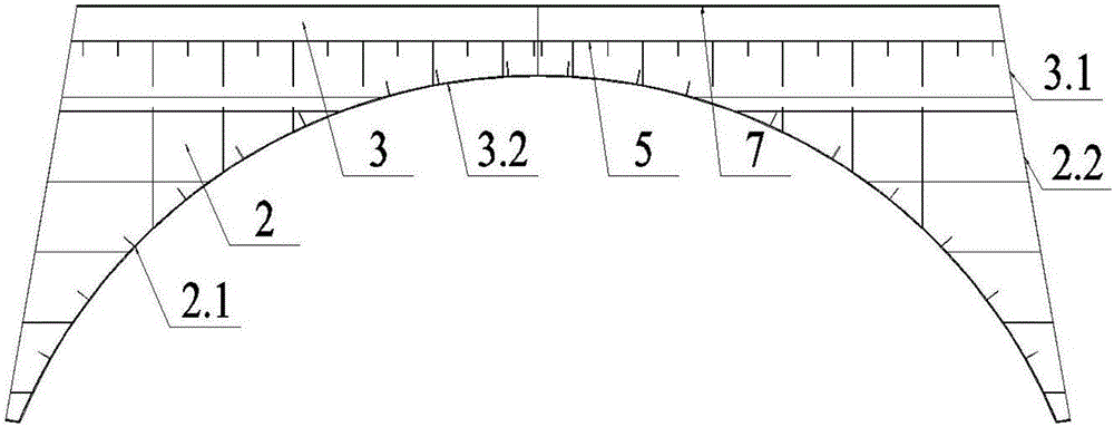 Novel cable bent tower intersection section structure and construction method thereof