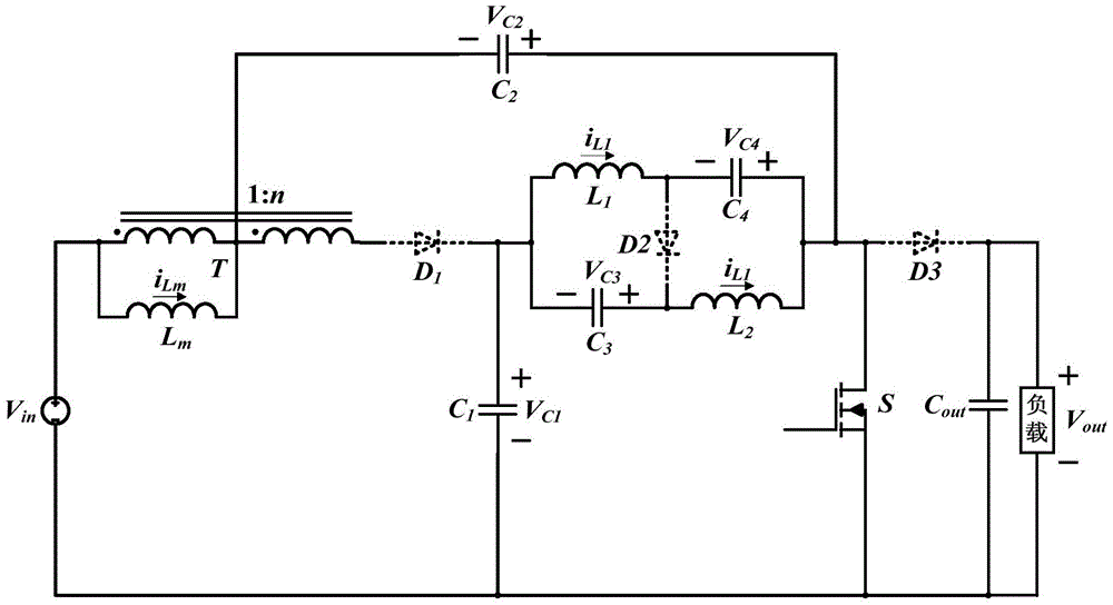 Hybrid quasi Z source converter employing transformer