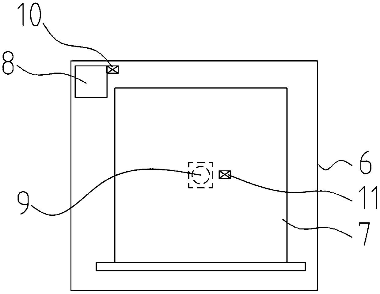 Elevator shallow pit depth control device and control method