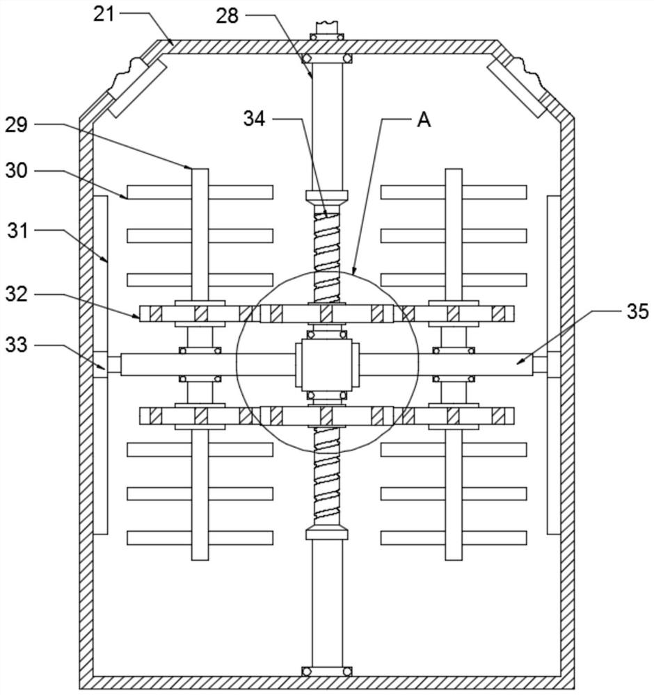 Chemical liquid medicine quantitative proportioning, mixing and stirring device