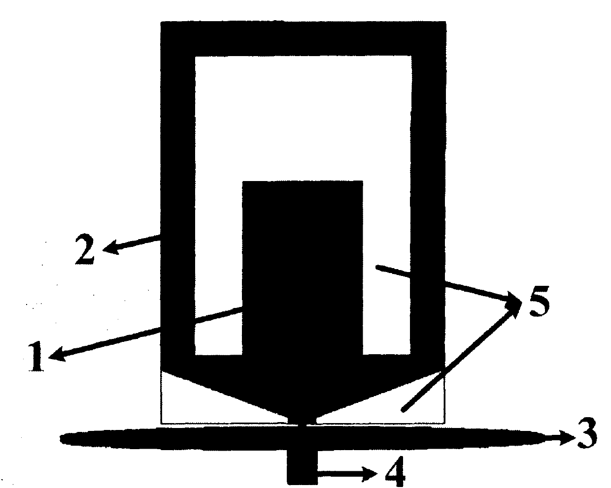 Multi-frequency-range ceiling-type antenna