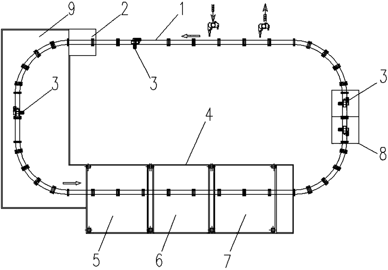 A metal hanger surface paint stripping equipment