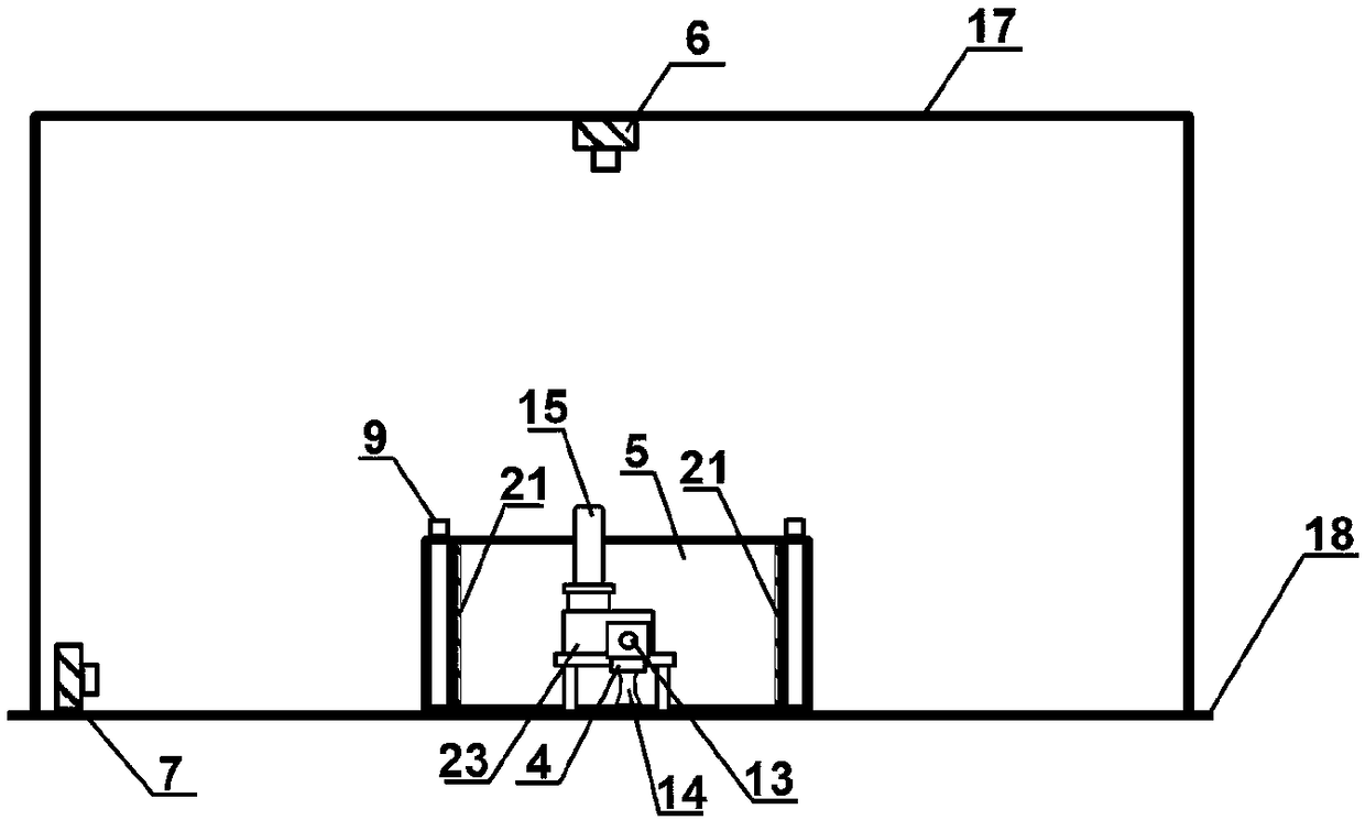 A bi-directional dynamic physical simulation experiment device and method for high gravity environment