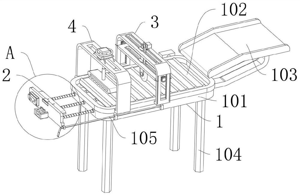 Plate equidistant cutting device for steel structure manufacturing