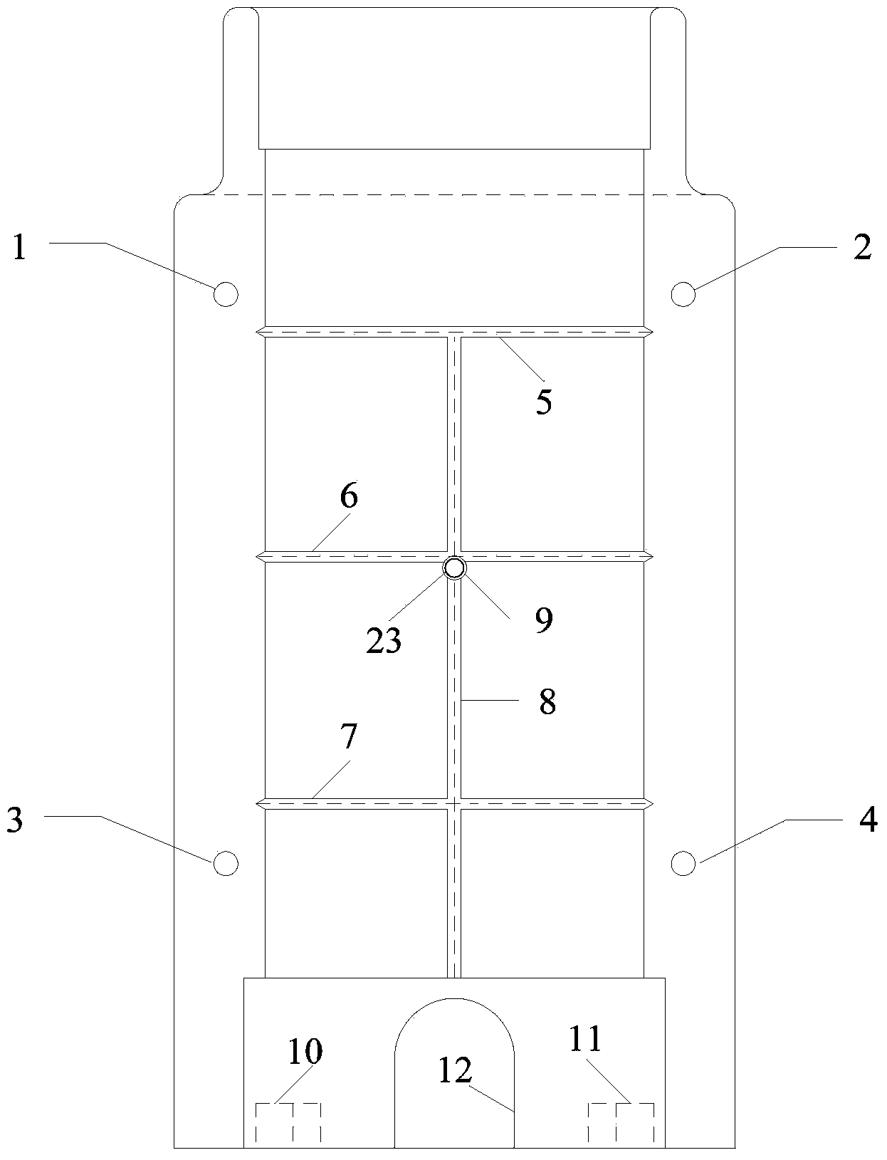 Geotechnical triaxial test sample preparation split round mold and sample preparation method