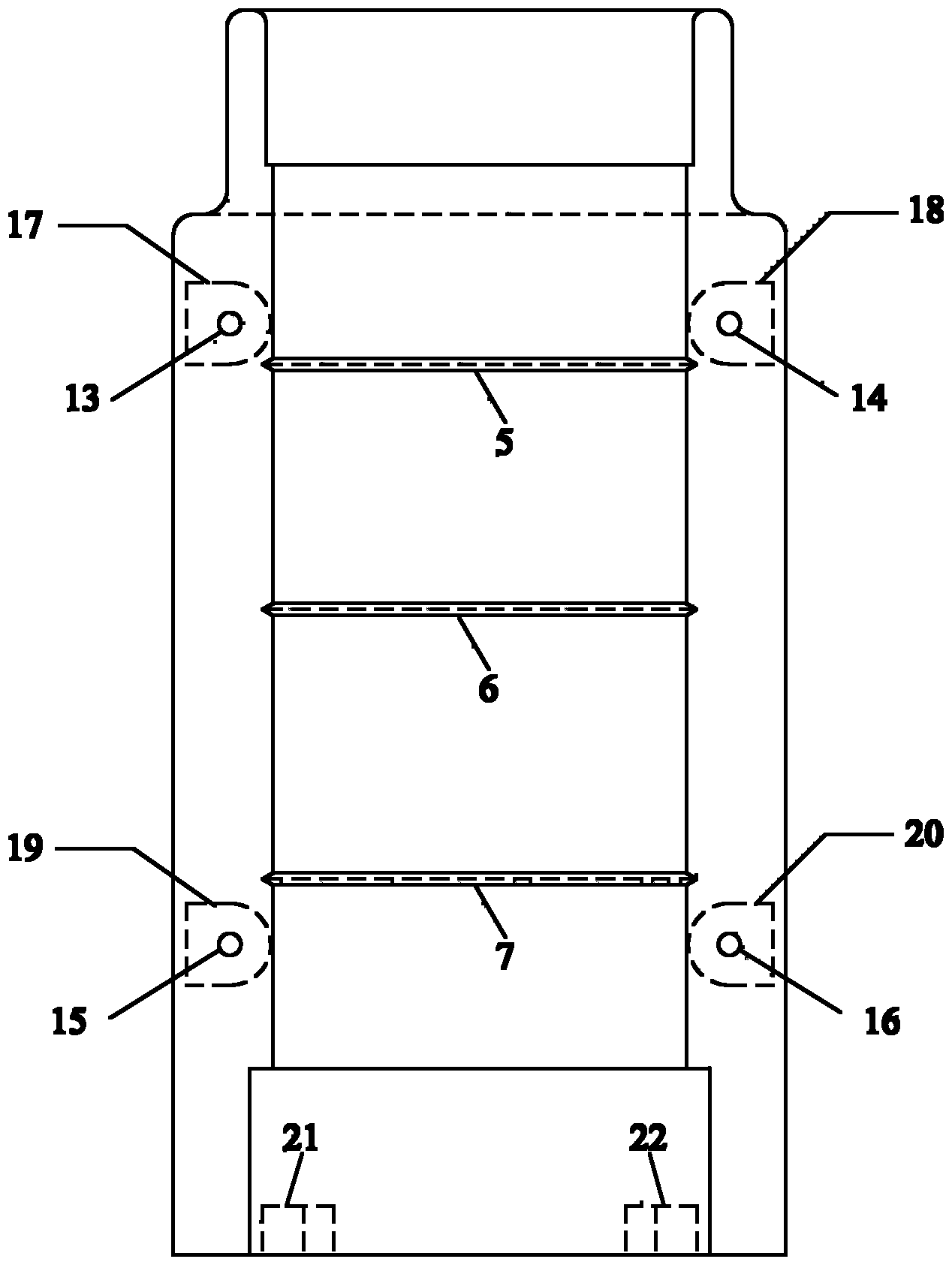 Geotechnical triaxial test sample preparation split round mold and sample preparation method