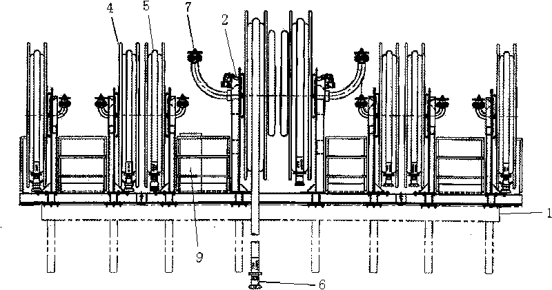 Filling station of semi-submersible type drilling platform