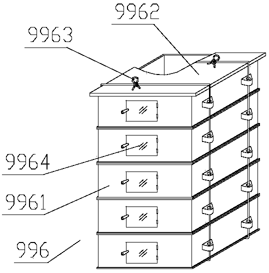 Aquaculture feeding system with leg bracket