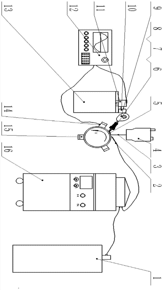 A mechanical impact method and device for effectively reducing laser cladding cracks